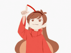 Drawing Heart For Her Crush GIF