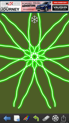 Drawing Neon Mandala Art GIF