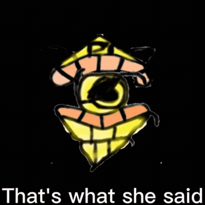 Drawing Of A Face Saying That's What She Said GIF