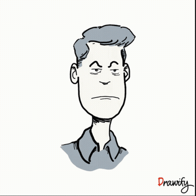 Drawing Of A Man With Drawify Text GIF
