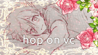 Drawing Of Boy With Text Hop On VC GIF