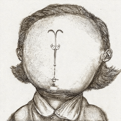 Drawing Of Face With Cartoon Face GIF