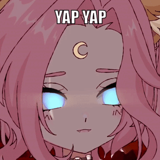 Drawing Of Girl With Crescent Moon On Forehead Yap Yap GIF