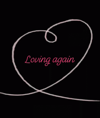 Drawing Of Heart With Loving Again GIF