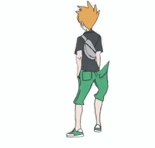 Drawing Of Person Holding Green Umbrella GIF