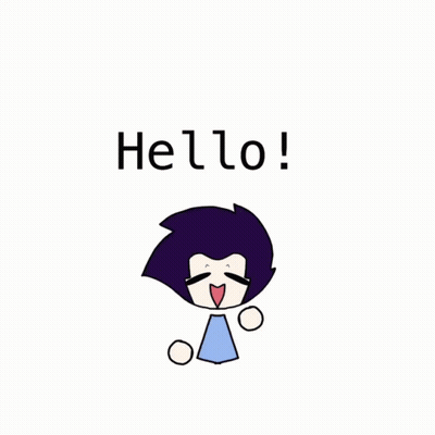 Drawing Of Person Saying Hello GIF