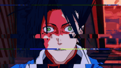 Drawing Of Person With Green Eyes GIF