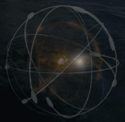 Drawing Of Planet With Orbits GIF