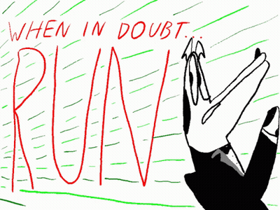 Drawing Person Saying When In Doubt Ruin GIF