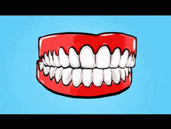 Drawing Teeth Grinning GIF
