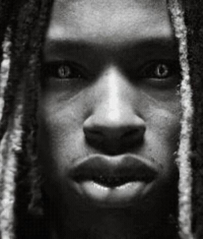 Dreadlocked Man Close-Up GIF