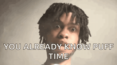 Dreadlocked Man Funny Face You Already Know Puff Time GIF