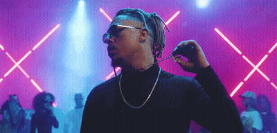 Dreadlocked Man In Sunglasses And Gold Chain GIF