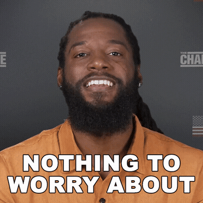 Dreadlocked Man Smiling Nothing To Worry About GIF