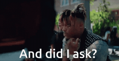 Dreadlocked Man Talking Woman And Did I Ask GIF