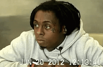 Dreadlocked Man With White Hoodie And June 20 2012 On Face GIF