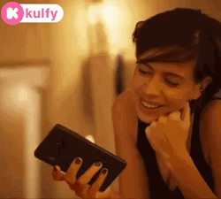 Dream Face Reveal Giggly Thrilled Lady GIF
