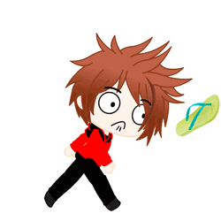 Dream Smp Throwing Flip Flops GIF