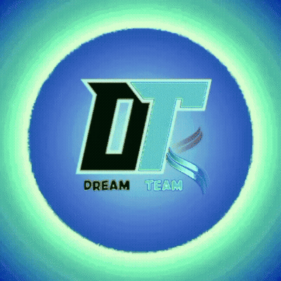 Dream Team Logo Blue Circle GIF