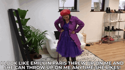 Dressing Like Emily In Paris GIF