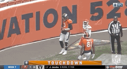 Drew Lock Dancing In Touchdown Zone GIF