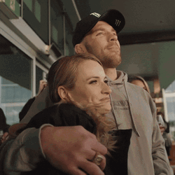 Dricus Du Plessis Huggig His Wife GIF