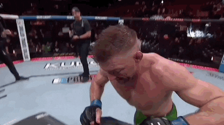 Dricus Du Plessis Kneeling On The Floor GIF