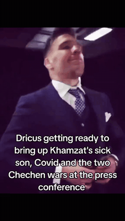 Dricus Is Getting Ready To Bring Up Khamzat 'S Sick Son Covid And The Two Chechen Wars At The Press Conference GIF