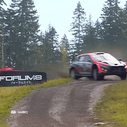 Drift Cars Bumping Onto Things On Track GIF