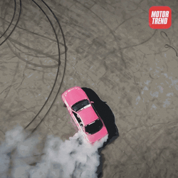 Drift Cars Pink Smoking Car GIF