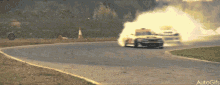 Drifting Car With Smoky Effect GIF