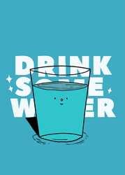 Drink Some Water Cartoon