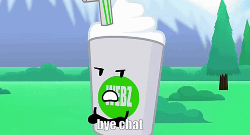Drink With Straw Bye Chat GIF
