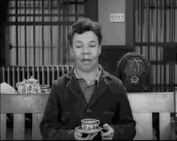 Drinking Coffee Charlie Chaplin Black And White GIF