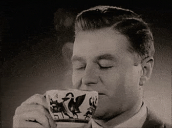 Drinking Coffee Mister Coffee Commercial GIF