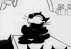 Drinking Felix The Cat GIF