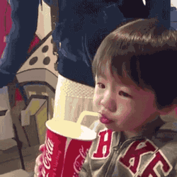 Drinking Kid Failed GIF