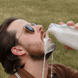 Drinking Milk Slow Motion GIF
