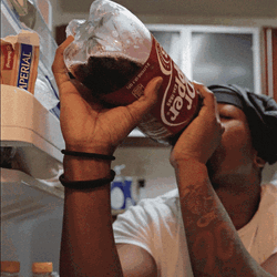 Drinking Soda Surprised Meme GIF
