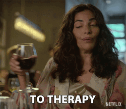 Drinking Wine To Therapy Cheers GIF
