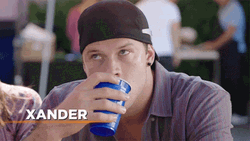Drinking Xander  GIF