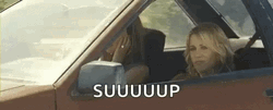 Drive By Nod Bridesmaid GIF