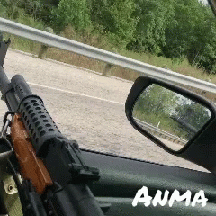 Drive By Shooter Using Anma AK47 GIF