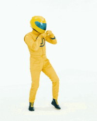 Driverama Yellow Suit No Push GIF