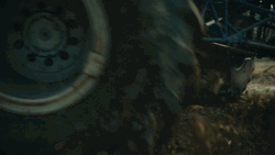 Driving Monster Truck On Muddy Field GIF