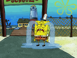 Driving School Spongebob Crying GIF