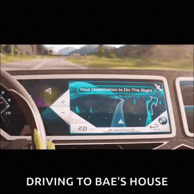 Driving To Bae's House GIF
