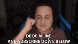 Drop Like And Subscribe Button GIF