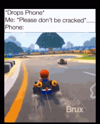 Drops Phone Please Don't Be Cracked GIF