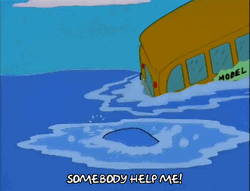 Drowning Milhouse Van Houten GIF